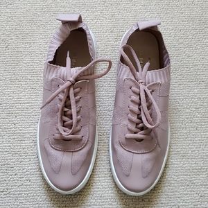 Dusty Rose Slipon Laceup Casual Sneakers
